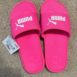 Nwt Puma Vibrant Pink Slides 8
